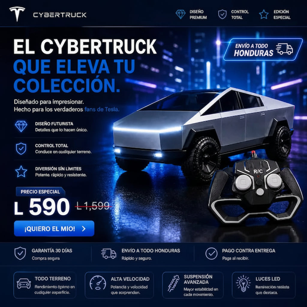 ORIGINAL Cybertruck 1:18 Escala Cybertruck Control Remoto - + garantia 12 meses gratis The Official Tesla Shop/