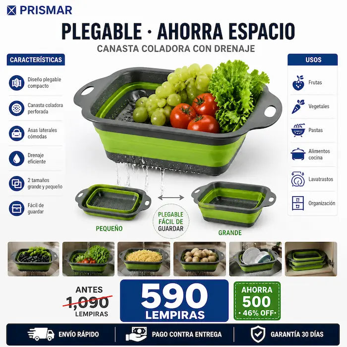 Escurridor Portátil Plegable para Cocina