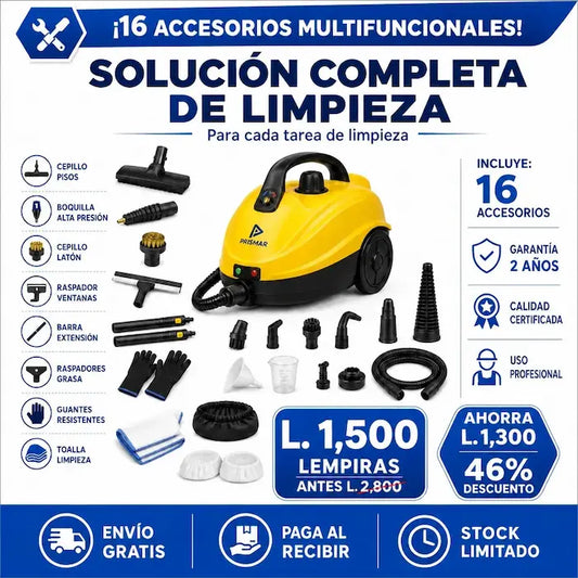 Limpiador a Vapor Presurizado 9 en 1 – Limpieza Profunda Sin Químicos | VaporMax Pro garantía y certificacioión Amazon