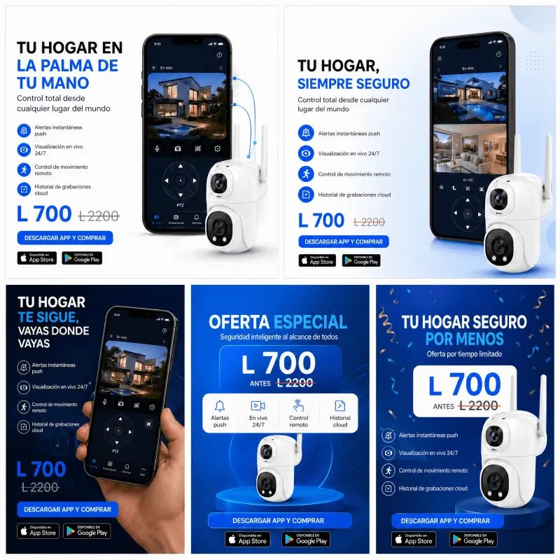 Cámara de Seguridad IP Inalámbrica – Doble Lente con Seguimiento Inteligente Escucha lo que sucede y habla directamente desde tu celular. - Inversiones Alkosto