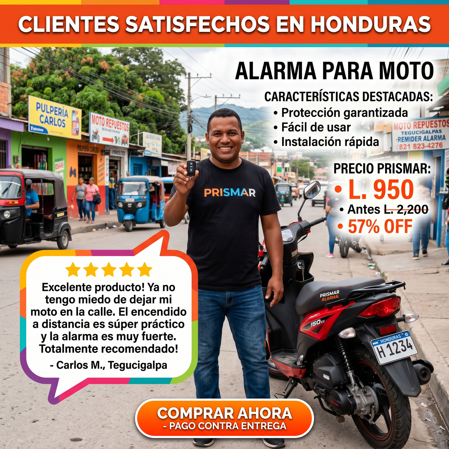Alarma para motocicleta