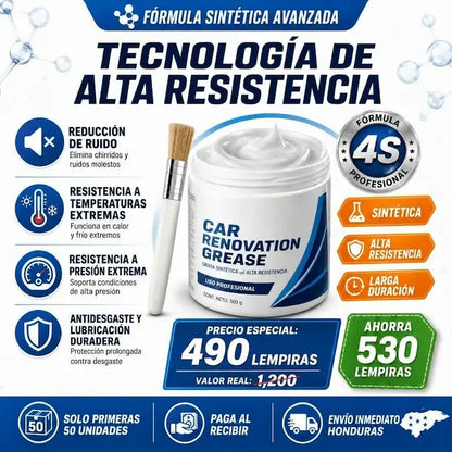 Car Renovation Grease / Restaurador y Lubricante Automotriz Multifuncional Certificado y Garantia incluida
