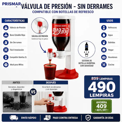 Dispensador manual para botellas