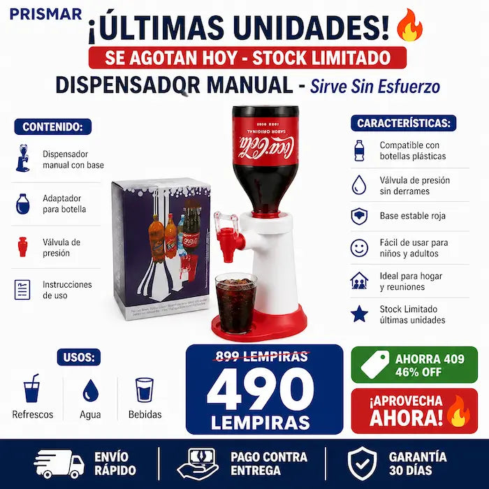 Dispensador manual para botellas - imagen 2