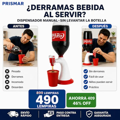 Dispensador manual para botellas