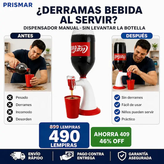 Dispensador manual para botellas