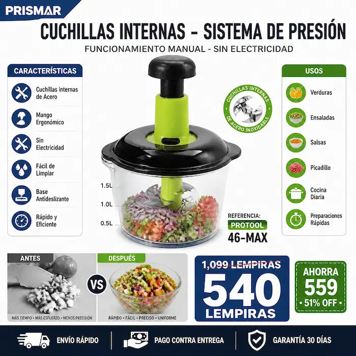 Picador manual de alimentos