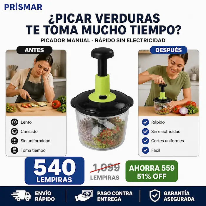 Picador manual de alimentos