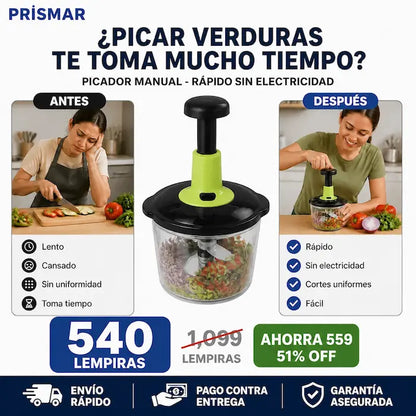 Picador manual de alimentos