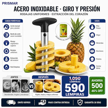 Manual Cortador y Descorazonador de Piña