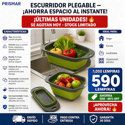 Escurridor Portátil Plegable para Cocina
