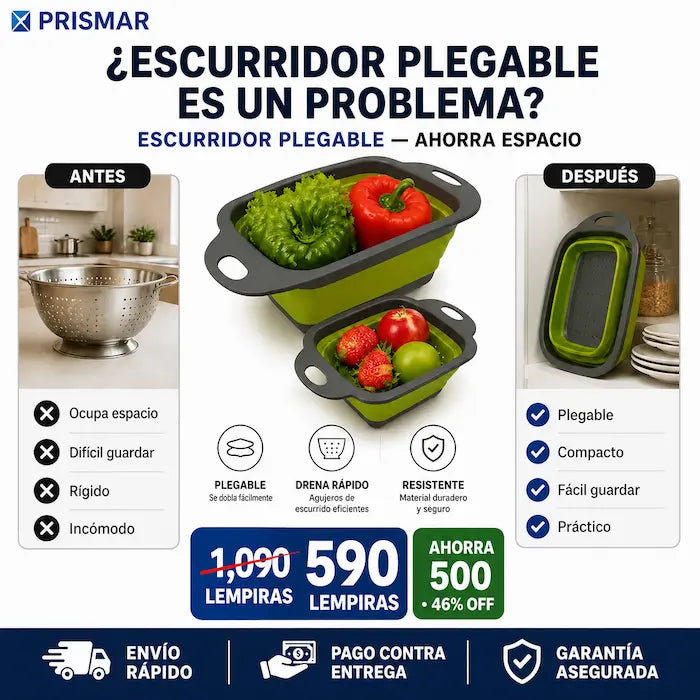 Escurridor Portátil Plegable para Cocina