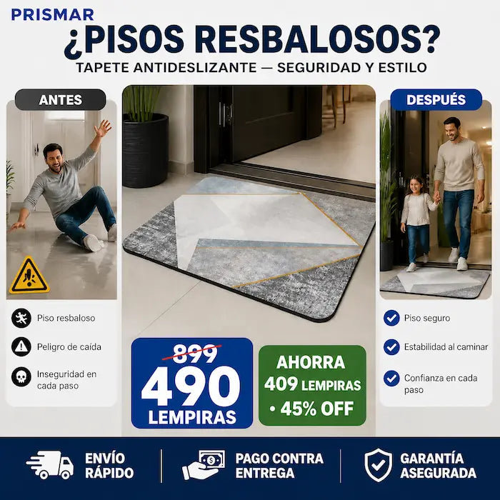 Tapete Antideslizante Decorativo para Hogar