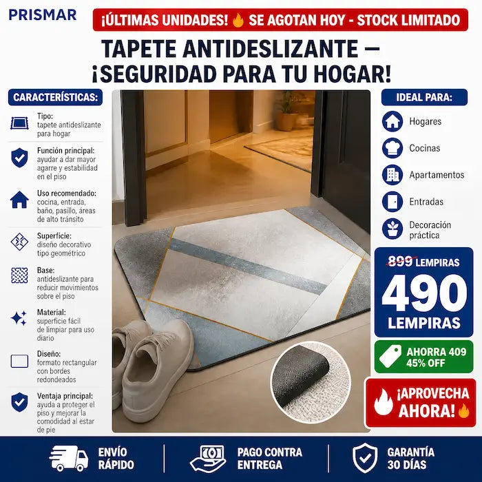 Tapete Antideslizante Decorativo para Hogar