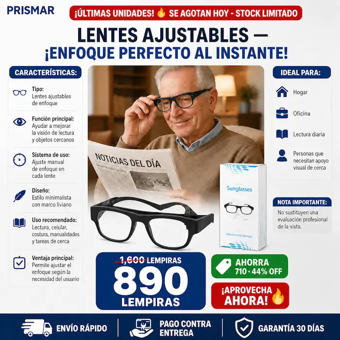 Lentes Ajustables de Enfoque para Lectura