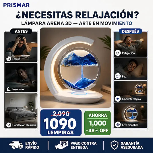 Lámpara de Arena 3D Night Light — Decoración Premium