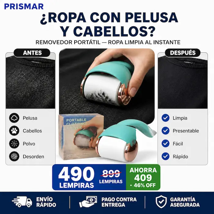 Removedor Portátil de Pelusa Reutilizable