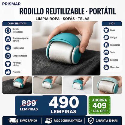 Removedor Portátil de Pelusa Reutilizable