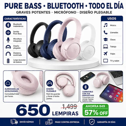 Pure Bass Wireless — Graves Potentes Sin Cables