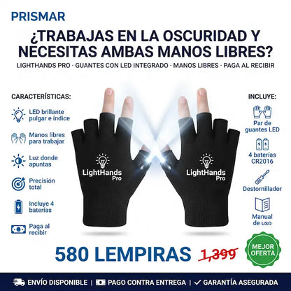 LightHands Pro – Guantes con Linterna LED Integrada Amazon Con Garantía extendida