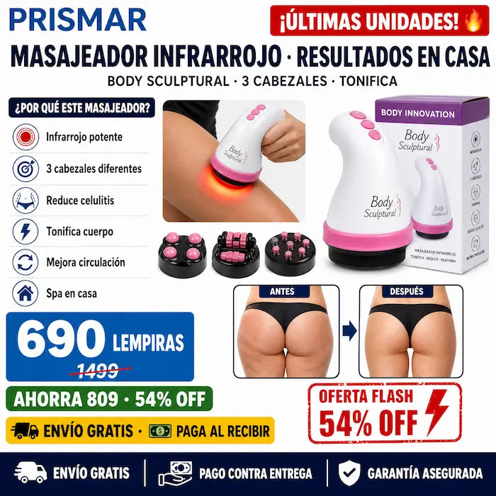 ✨ Masajeador Anticelulitis Body Innovation — ¡Tu Spa en Casa con Tecnología Infrarroja! - imagen 2