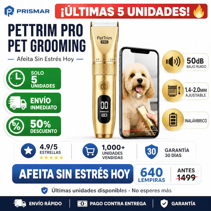 PetTrim Pro – Máquina Cortapelos Inalámbrica para Mascotas + GARANTÍA Y CERTIFICADO DE SEGURIDAD - imagen 3