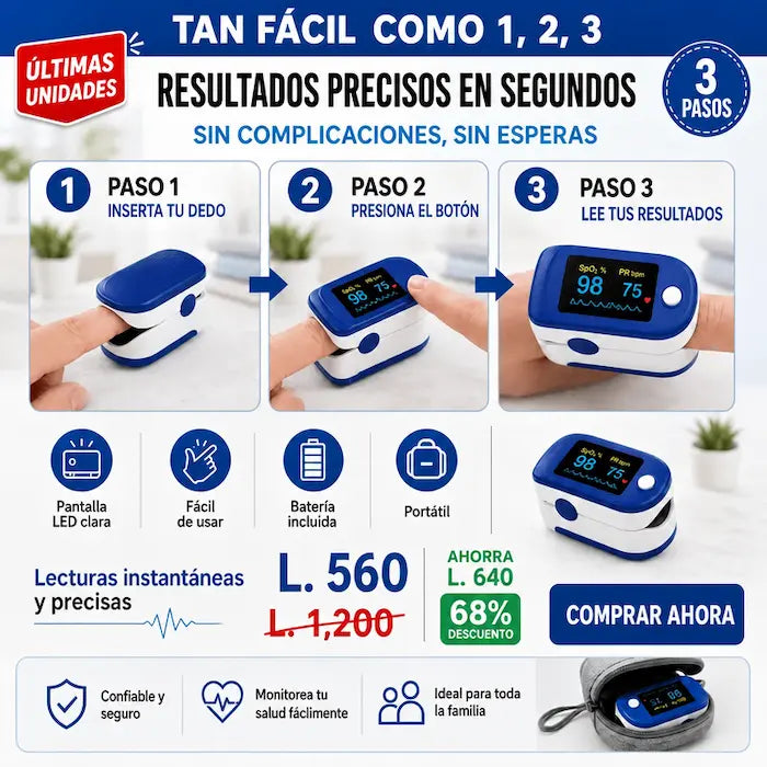 OXY CHECK™ – Oxímetro Digital de Pulso Certificado Medico + Garantia de 12 meses