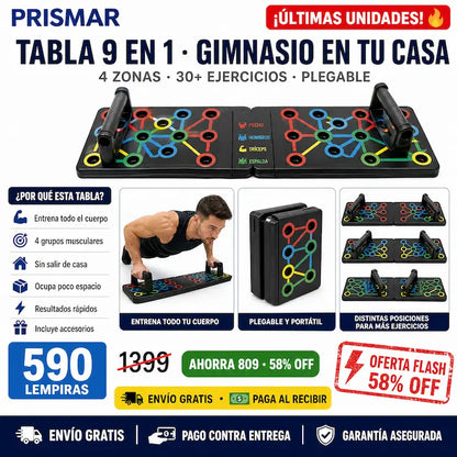 💪 Push Up Board — ¡Entrená con Precisión y Definí tu Cuerpo en Casa!