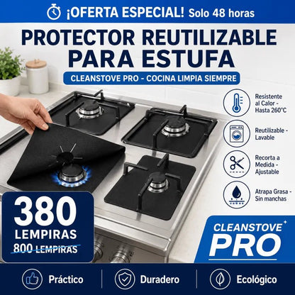 CleanStove Pro™ – Protector Reutilizable para Estufa - Inversiones Alkosto