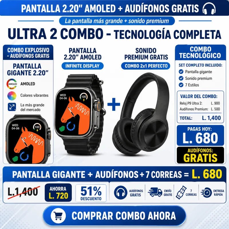 COMBO UltraWatch Max Kit con garantía extendida 2 años