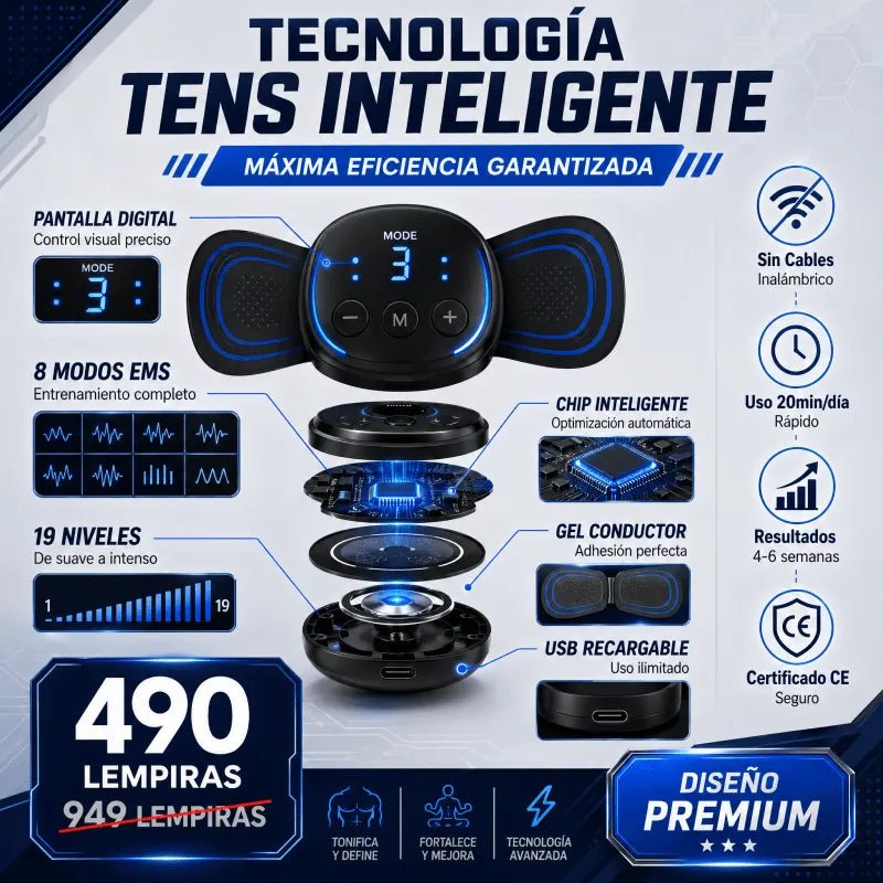 CorePulse Pro™ – Tonificador Abdominal EMS
