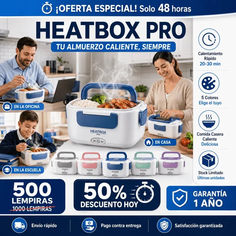 HeatBox Pro™ – Lonchera Eléctrica Inteligente