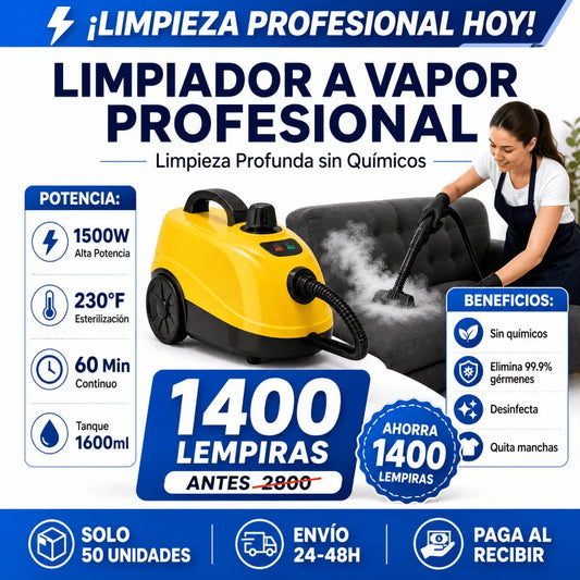 Limpiador a Vapor Presurizado 9 en 1 – Limpieza Profunda Sin Químicos | VaporMax Pro garantía y certificacioión Amazon - Inversiones Alkosto