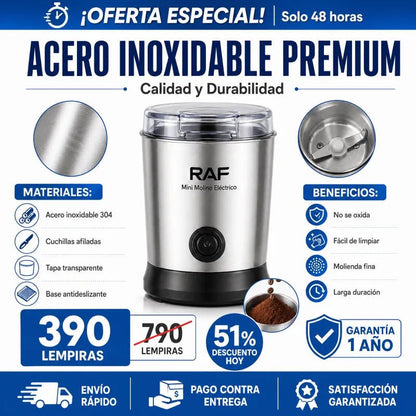 MINI MOLINO ELÉCTRICO DE ACERO INOXIDABLE (GRANOS / MAÍZ / Y MAS ) MAS GARANTIA INCLUIDA - Inversiones Alkosto