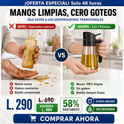 OilSpray Pro – Pulverizador Premium para Aceite y Cocina AMAZON CON GARANTIA Y CERTIFICACION - Inversiones Alkosto