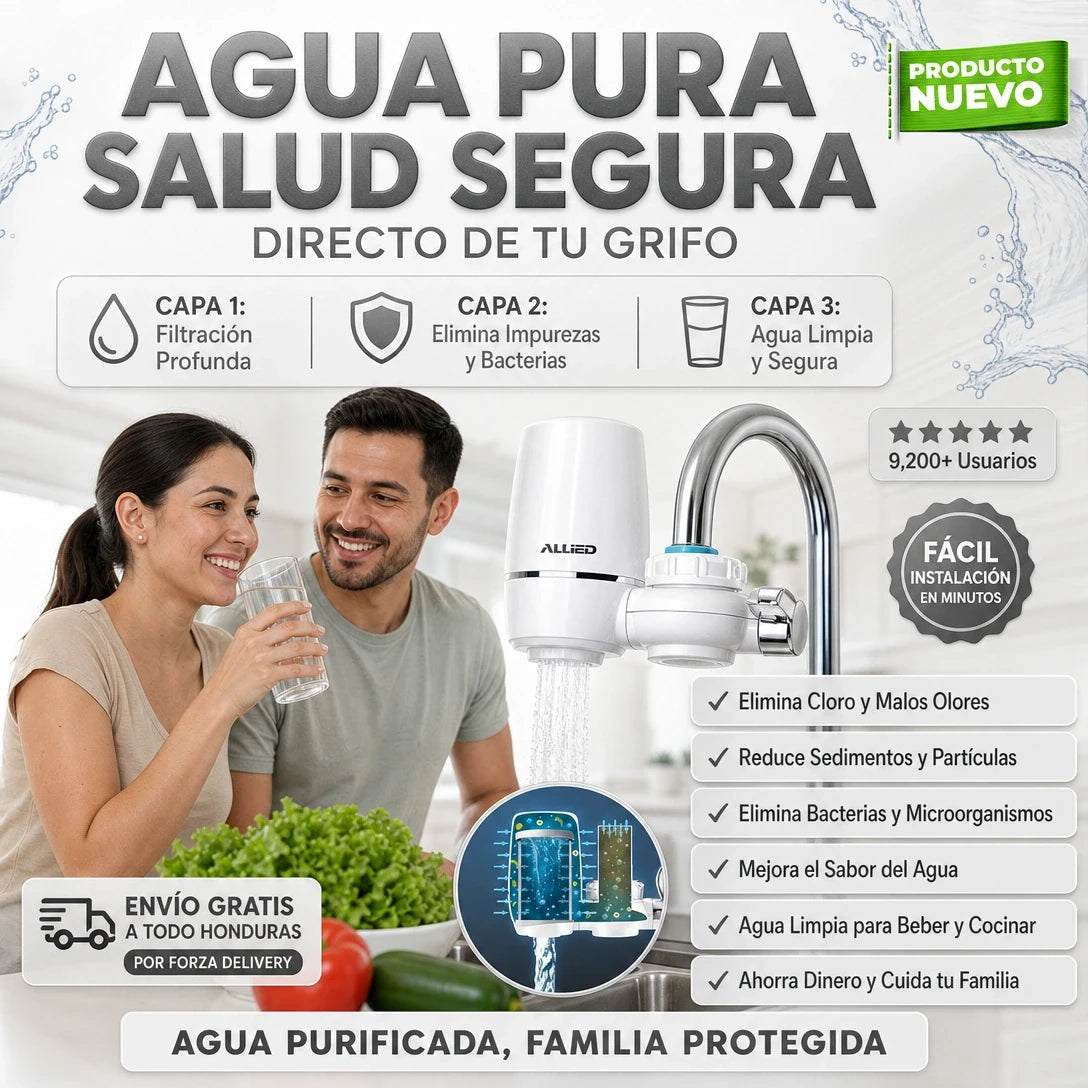 PureFlow Max™ – Filtro Purificador de Agua para Grifo