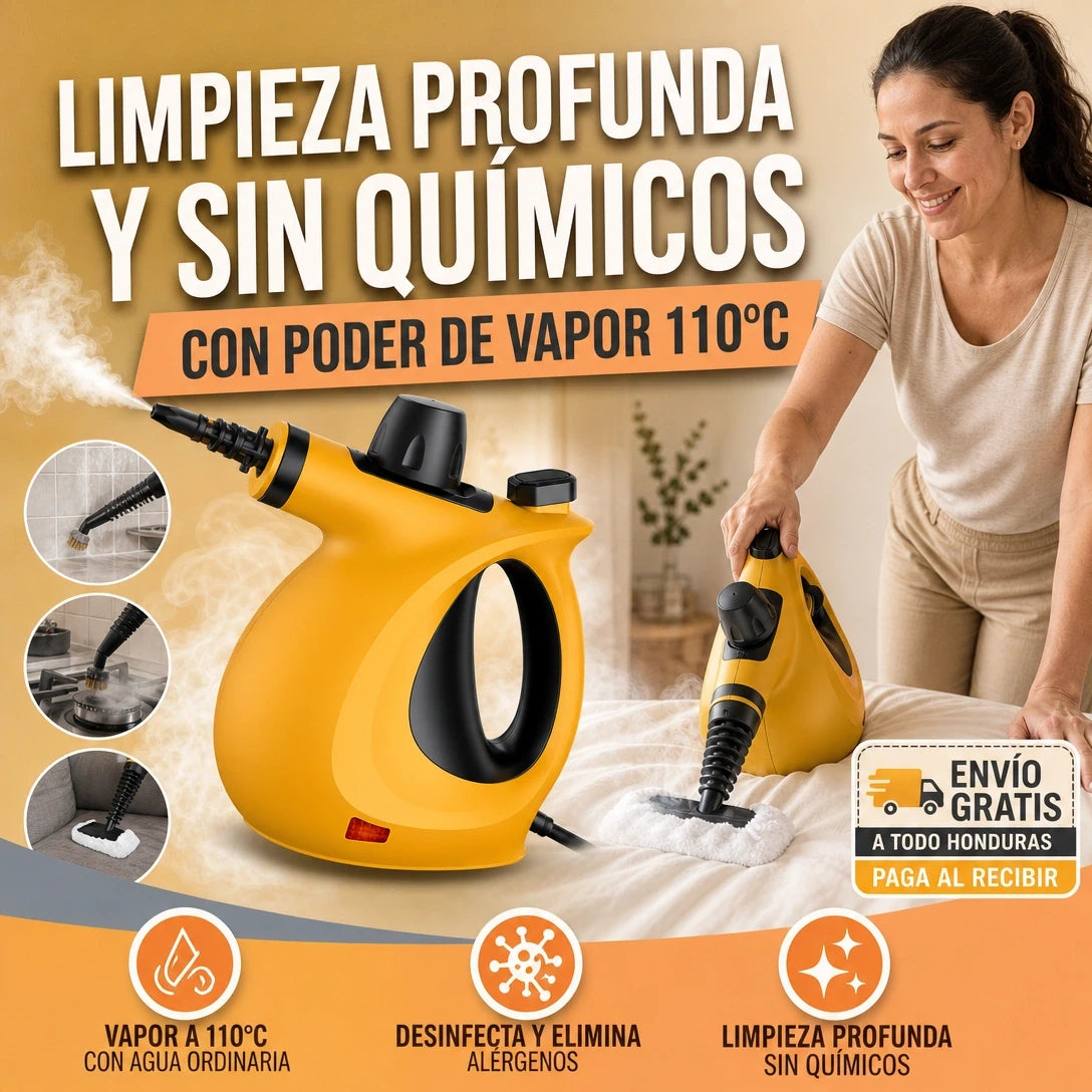 SteamPro™ Limpiadora a Vapor Multipropósito | Garantía 12 Meses |