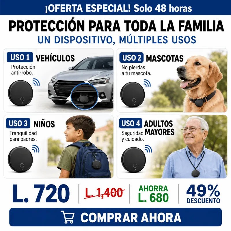 SecureTrack™ – Rastreador GPS para Vehiculos, Mascotas , personas y más Garantía 12 Meses