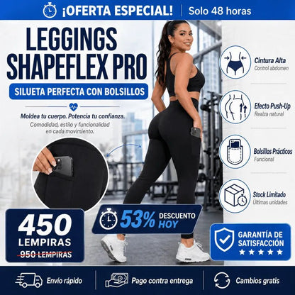 ShapeFlex Pro™ – Leggings Moldeadores con Bolsillos